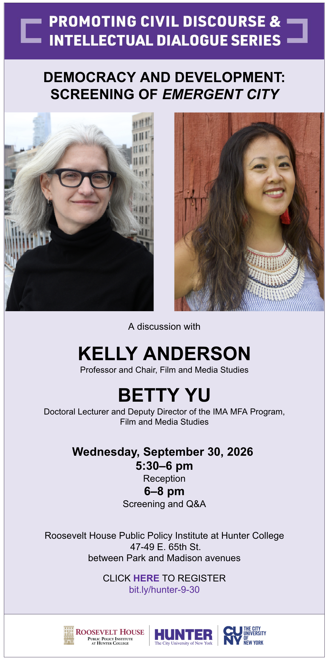 Emergent City Roosevelt House - Kelly Anderson and Betty Yu