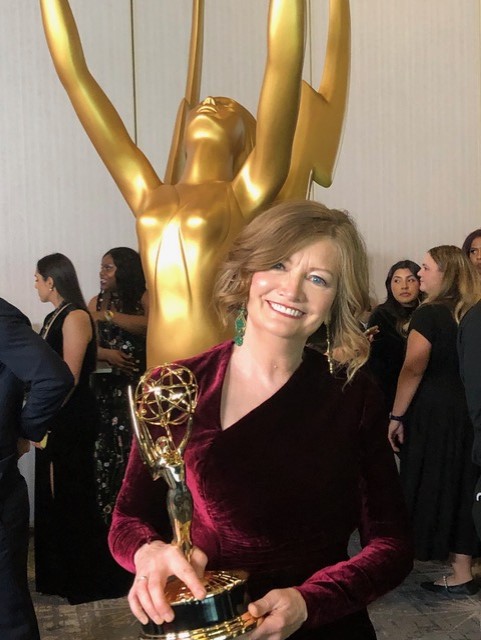 Gabrielle Mahon with Emmy