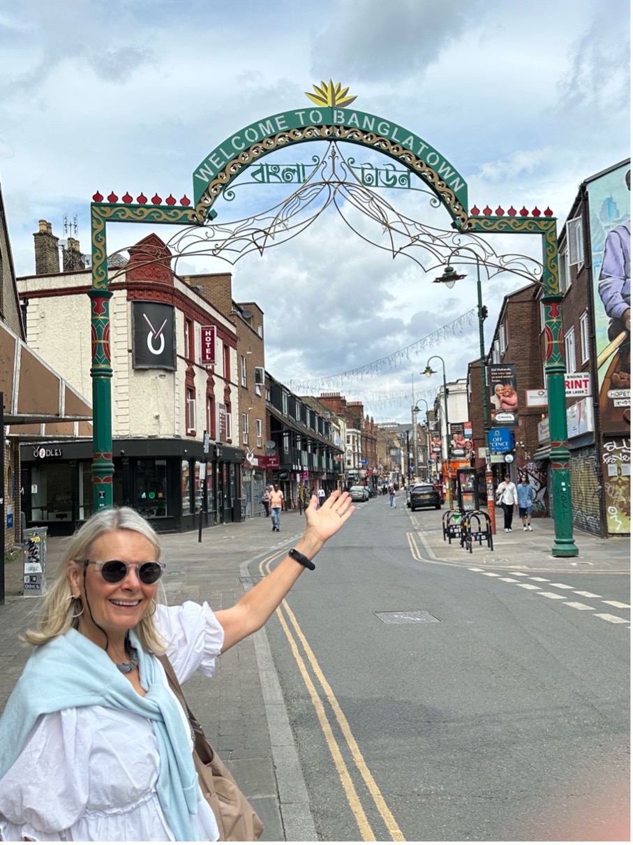 Prof. Sissel McCarthy on Brick Lane in East London