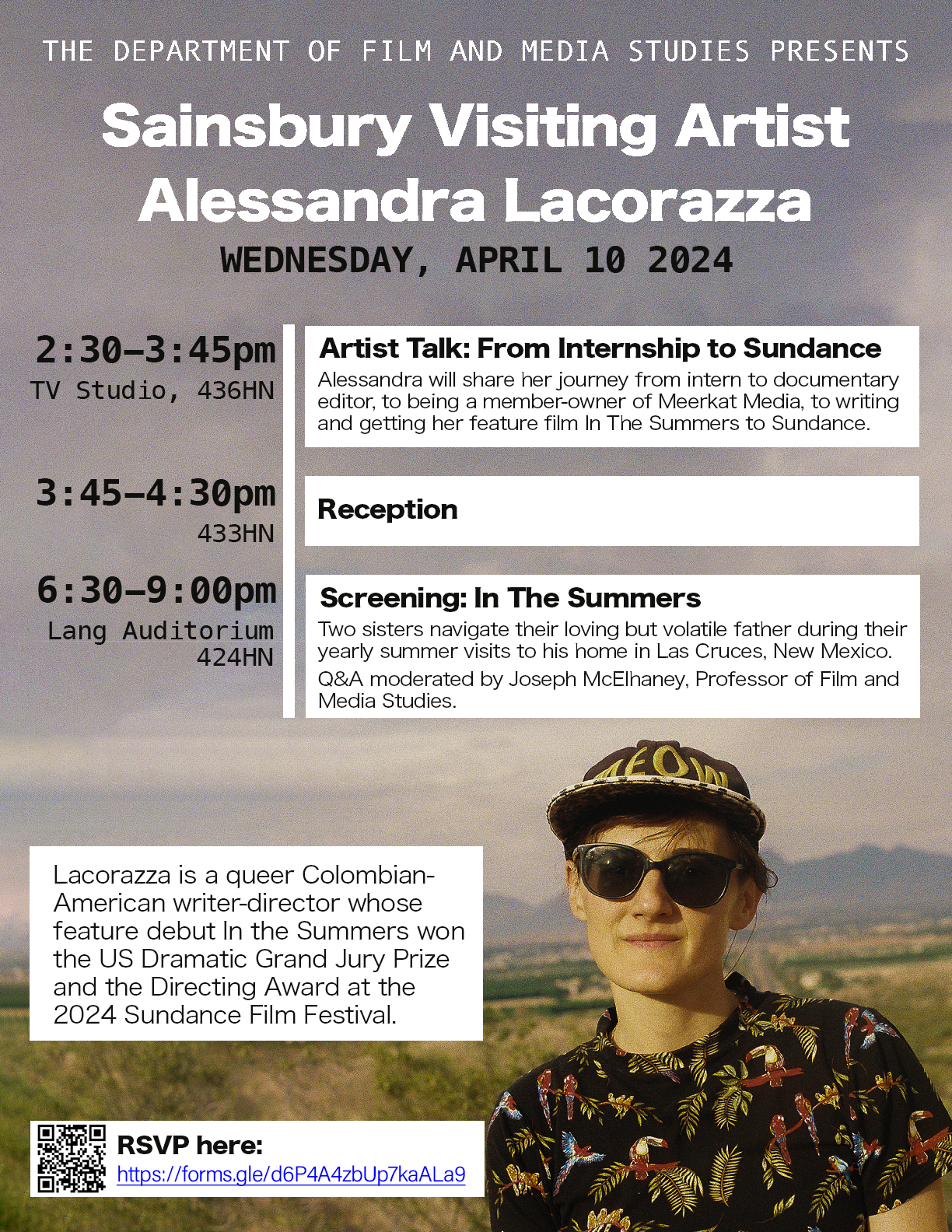 Visiting Artist Alessandra Lacorazza poster
