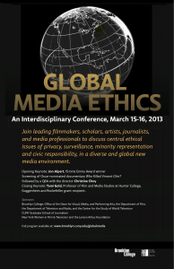 Global Media Ethics flyer