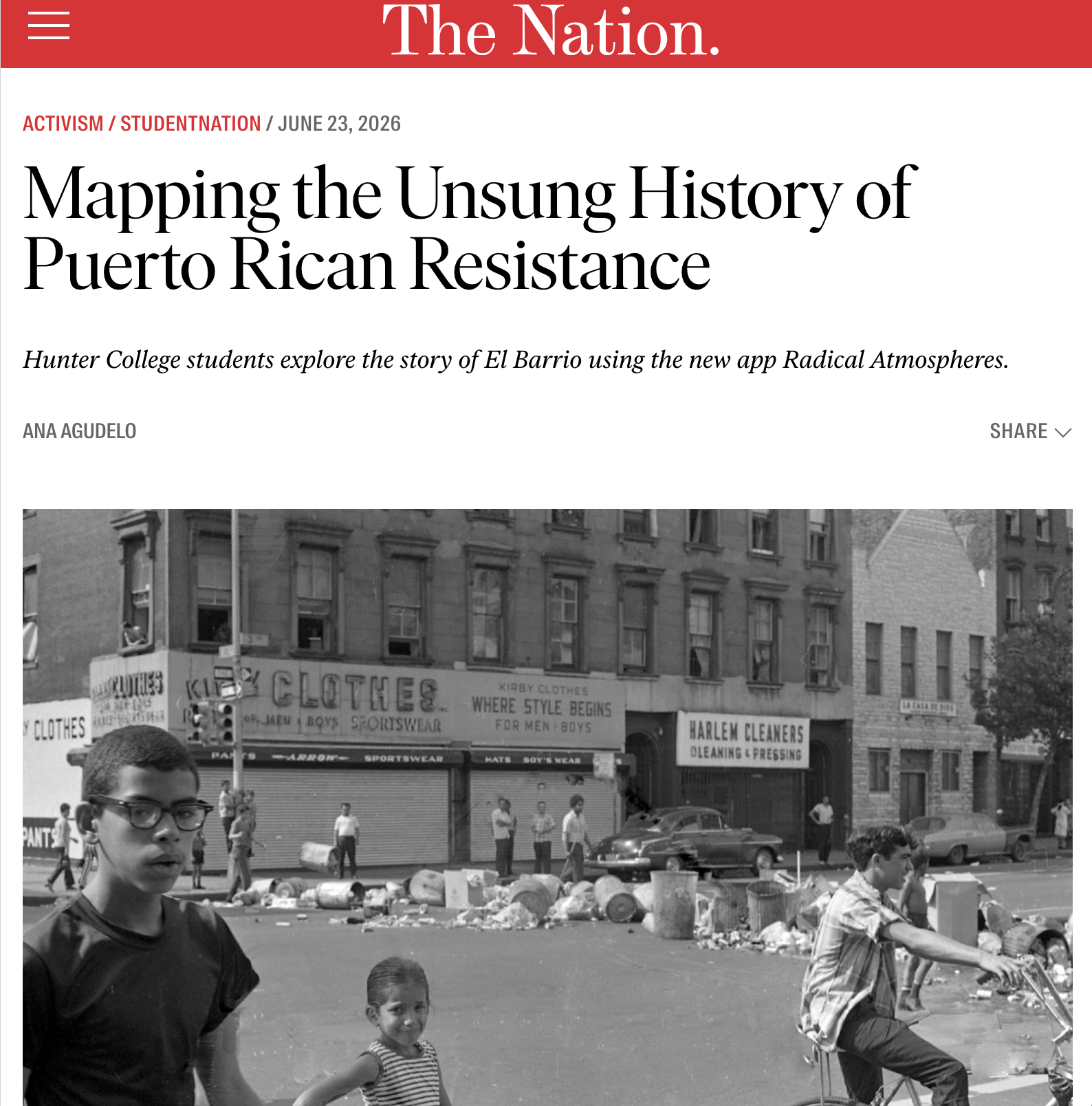 the nation - mapping the unsung history of Puerto Rican Resistance