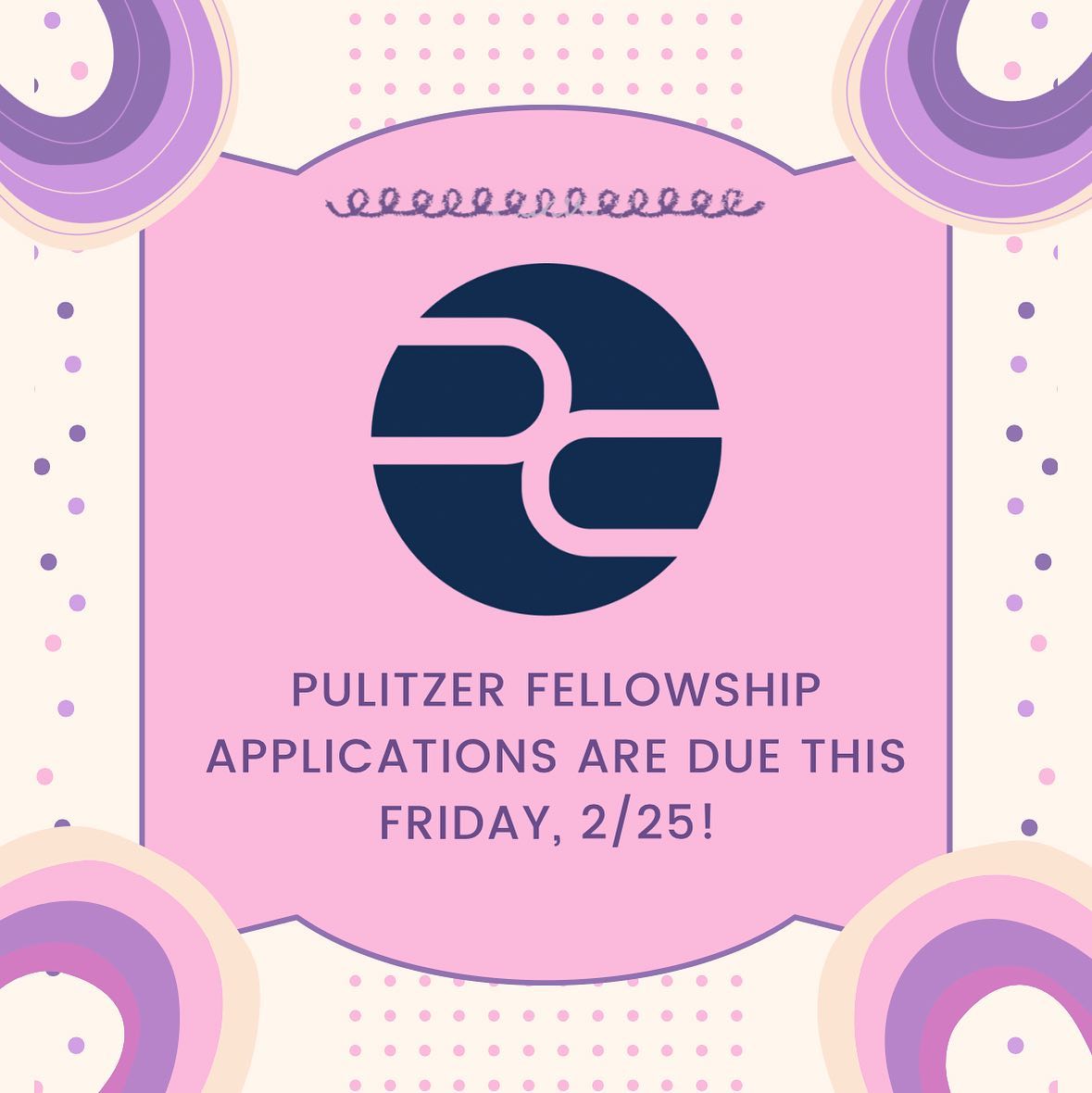 GET YOUR PULITZER FELLOWSHIP APPLICATION IN BEFORE THIS FRIDAY! The Pulitzer Fellowship is a unique and excellent opportunity for budding journalists to explore and hone their talents alongside other fellow journalists. Apply today! #hunterjournpgm #JOURNALISMATHUNTER