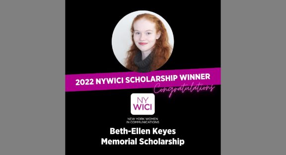 Nora Wesson is the 2022 New York Women in Communications Scholarship Winner