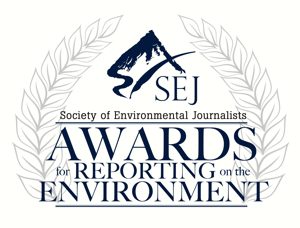 Reporting awards logo for Society of Environmental Journalists