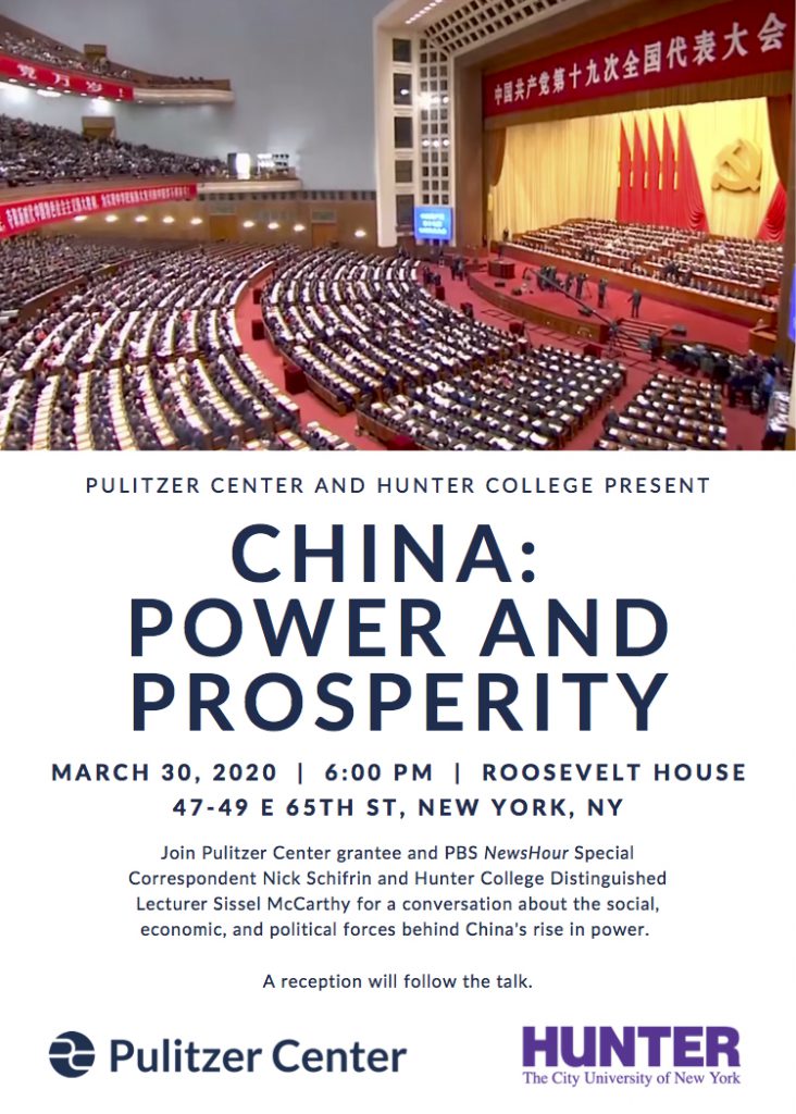 Pulitzer Center talk flyer