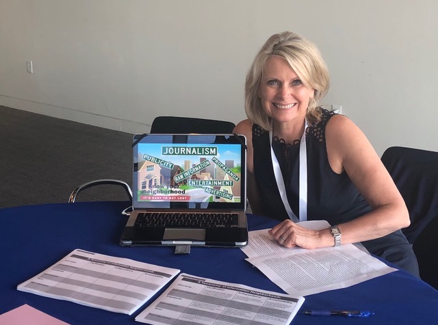 Distinguished Lecturer and Director of the Journalism Program Sissel McCarthy attended this year’s NAMLE conference to give a talk about news literacy education. 