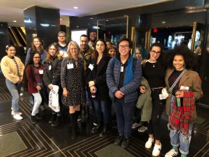 Students in Professor Sissel McCarthy’s news literacy class met Nov. 11 with a panel of NBC News staffers and were given a tour of NBC studios.