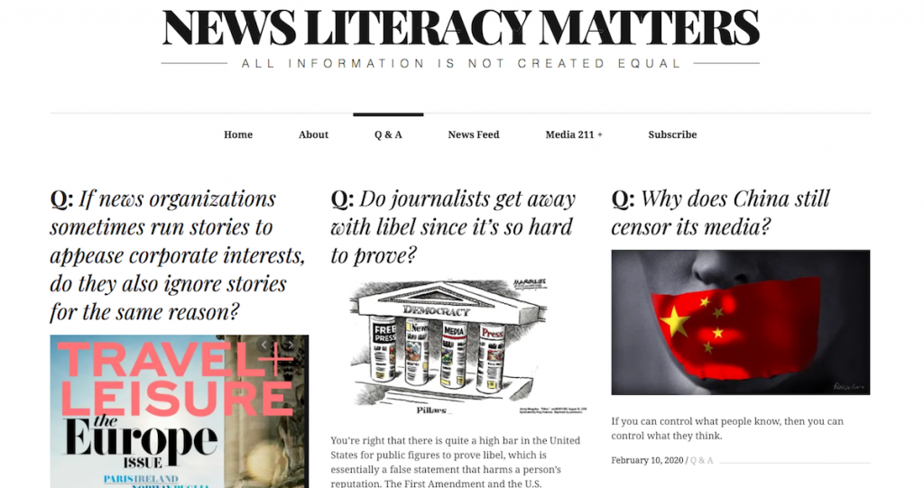 NewsLiteracyMatters screenshot 021720