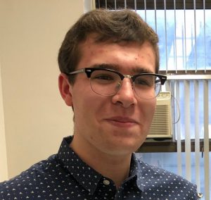 ABC News intern Ezra Wolfgang, just prior to graduation from the Hunter Media Studies and Journalism programs last spring.