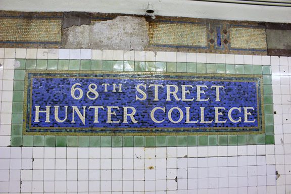 68th Street subway sign