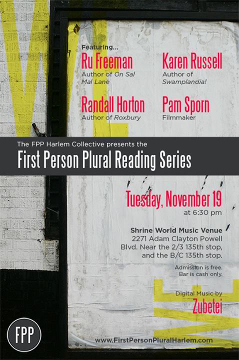 event information for the First Person Plural Reading Series