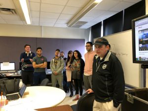 Peter Jackson and his Techterns students.