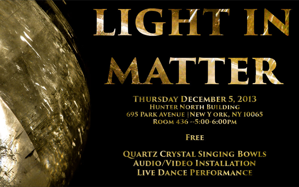 Event information about Light in Matter