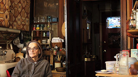 photo of woman in her dining room