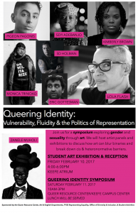 Flyer for the Queering Identity Symposium